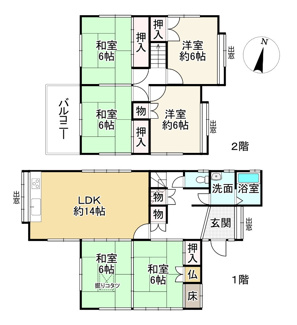 【間取り】 | 近江八幡市生須町　中古戸建