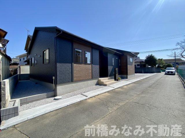 【新築平屋】前橋市下新田町　限定1棟　ブルーミングガーデン　新築建売の外観|建物外観を気になさる方へ、見た目の良い物件です