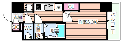【間取り】 | エスリードレジデンス大阪福島フロント