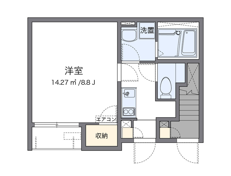レオネクストかぐやの間取り