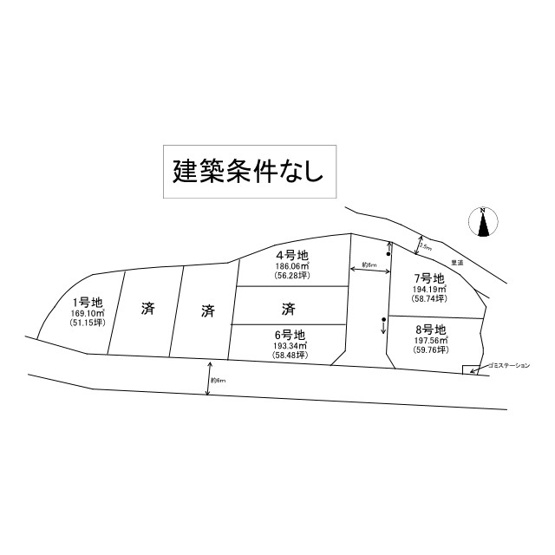 【土地図】 | 姫路市御立東４丁目売土地/全８区画