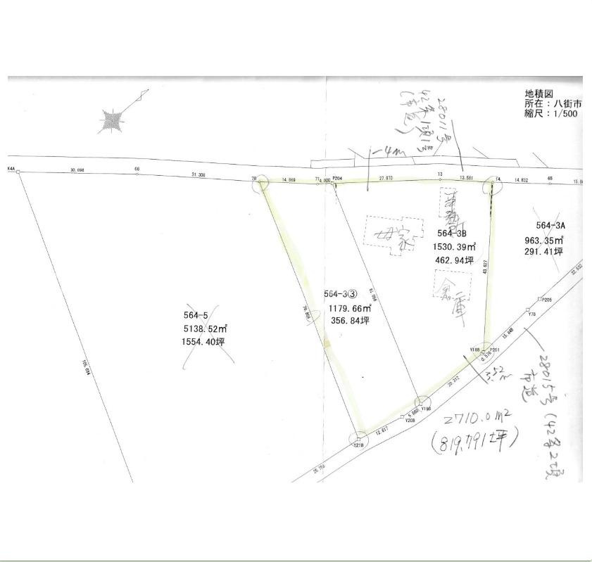 八街市東吉田　中古戸建の区画図