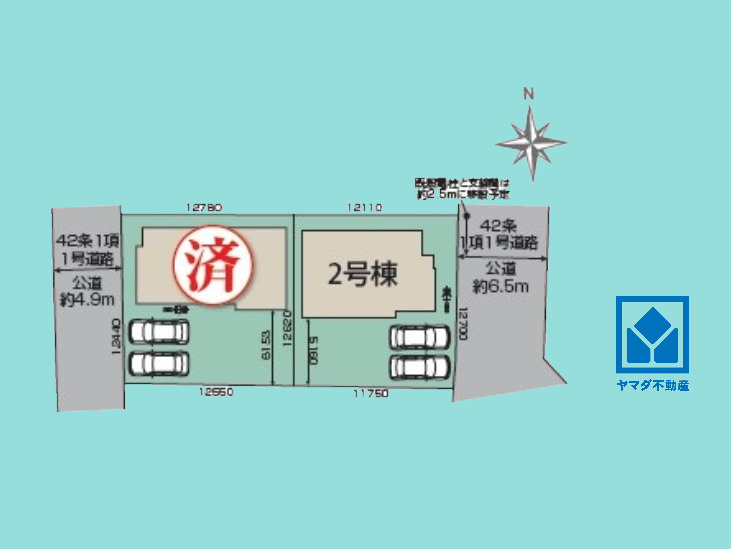 大津市坂本６丁目　2期の区画図