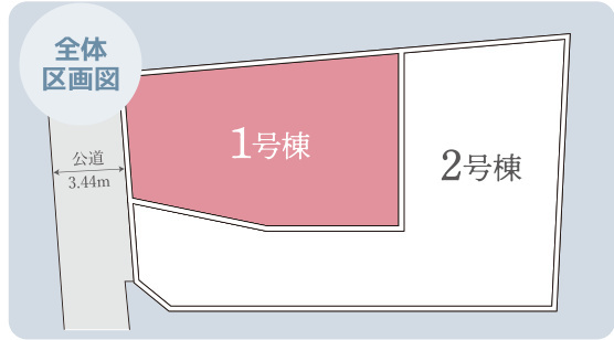 泉区和泉町 新築戸建 3980万円の区画図