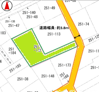 【区画図】 | 那須塩原市弥生町　550万円　土地