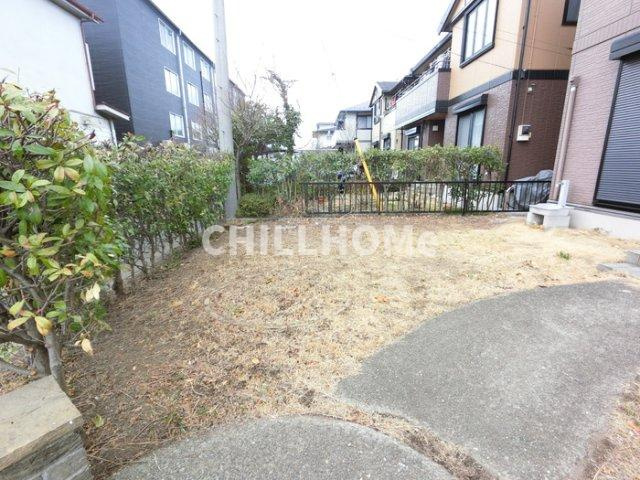 飯塚町谷一貸家住宅の庭|当社、チルホームのHPもご覧ください(^^)/物件情報多数♪