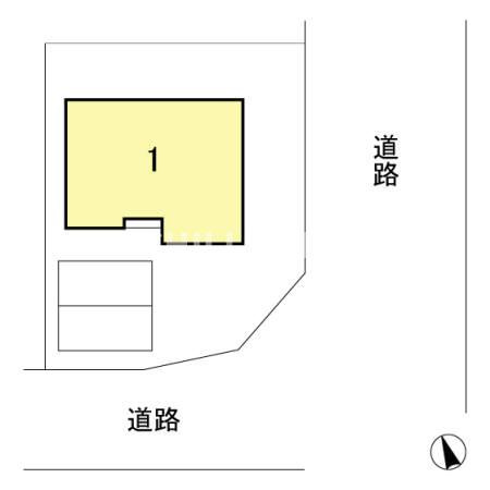 飯塚町谷一貸家住宅の区画図|当社、チルホームのHPもご覧ください(^^)/物件情報多数♪