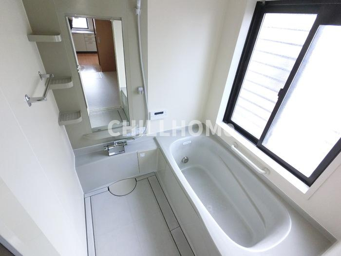 飯塚町谷一貸家住宅の浴室|当社、チルホームのHPもご覧ください(^^)/物件情報多数♪