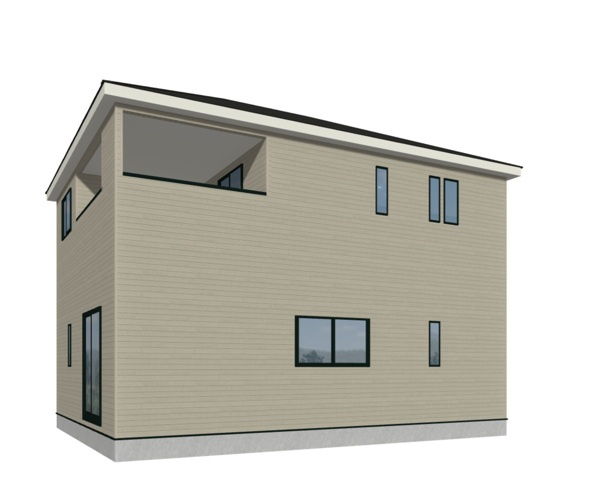 Cradlegarden　 水戸市渡里町　第5　1の完成予想図|南東側。