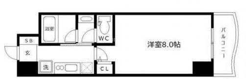 ミュプレ北浜EAST(旧 SEST北浜)の間取り