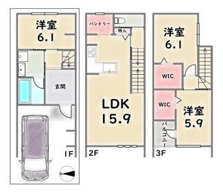 【間取り】 | 下京区梅小路東町