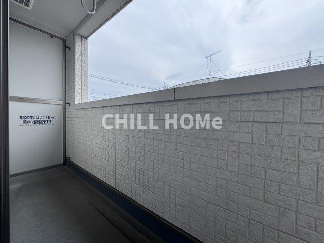 エスポワール　Ｂのバルコニー|当社、チルホームのHPもご覧ください(^^)/物件情報多数♪