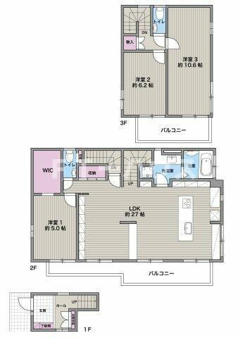 八千代台北戸建て（部分貸し）の間取り