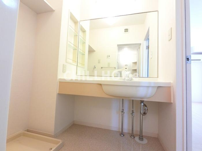 ルミエールＦの洗面所|当社、チルホームのHPもご覧ください(^^)/物件情報多数♪