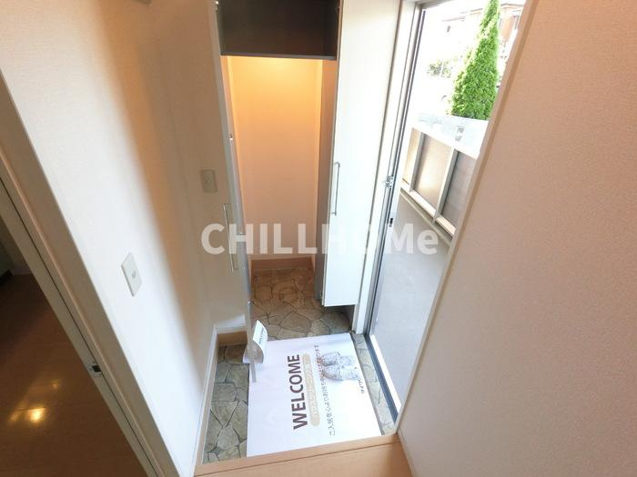 ルミエールＦの玄関|当社、チルホームのHPもご覧ください(^^)/物件情報多数♪