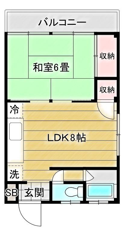 大木コーポの間取り