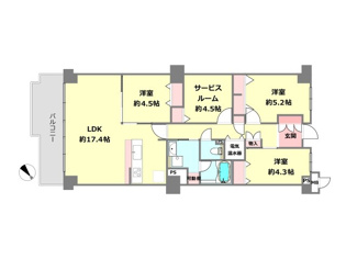 ネオコーポ武庫川の間取り