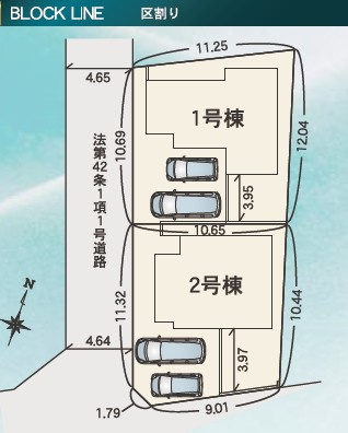 淵野辺本町５丁目　新築戸建　の区画図