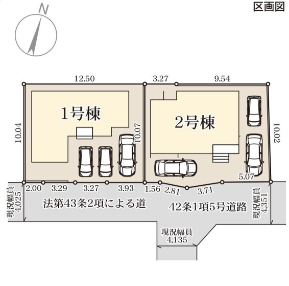 リーブルガーデン熊本市中央区渡鹿第二の区画図