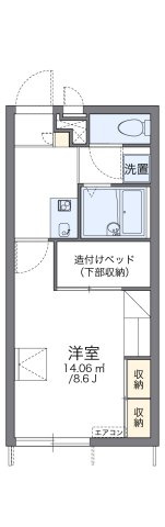レオパレスほたる川の間取り