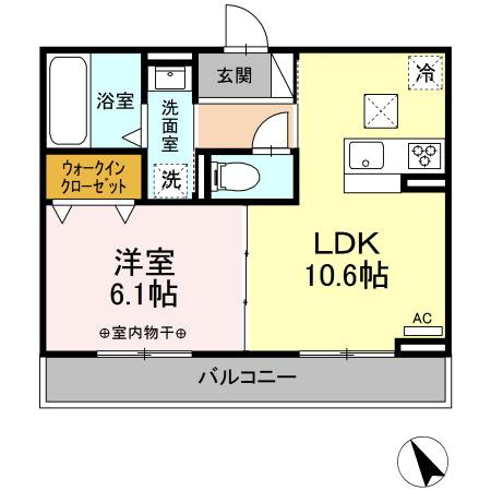 フェリーチェ　A棟の間取り