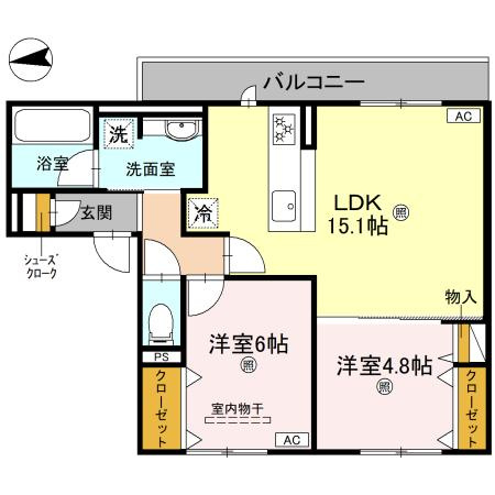 【間取り】 | D-residence南茨木Ⅱ
