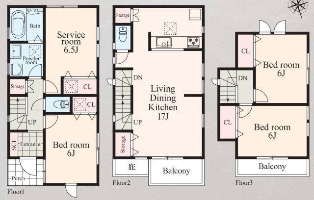 泉区上飯田町 中古戸建 3780万円の間取り