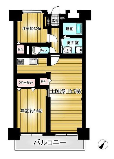 セザール南仙台の間取り