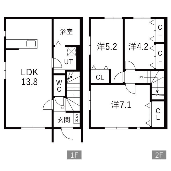 【新築】プリエールA棟の間取り