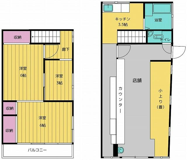 松戸市小金原二丁目戸建の間取り