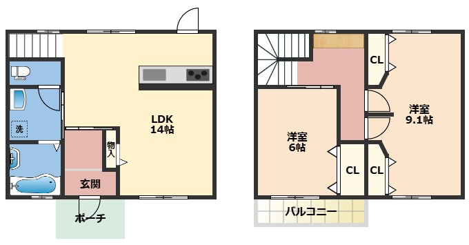 ラフェリオ三葛の間取り
