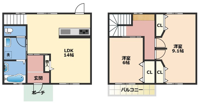 【間取り】 | ラフェリオ三葛