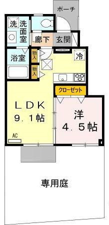 ラフィーネ林Ⅲの間取り