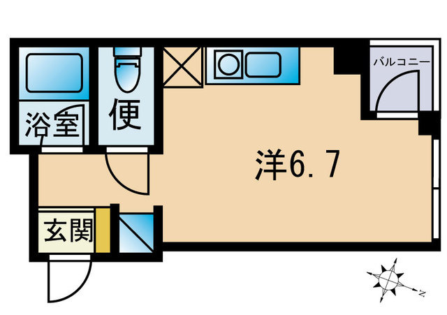E-Life渡辺通りの間取り