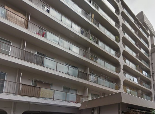 与力町スカイハイツの外観