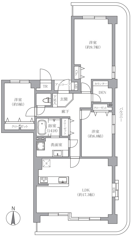 パークフィールドみさと3街区2号館のその他|間取図