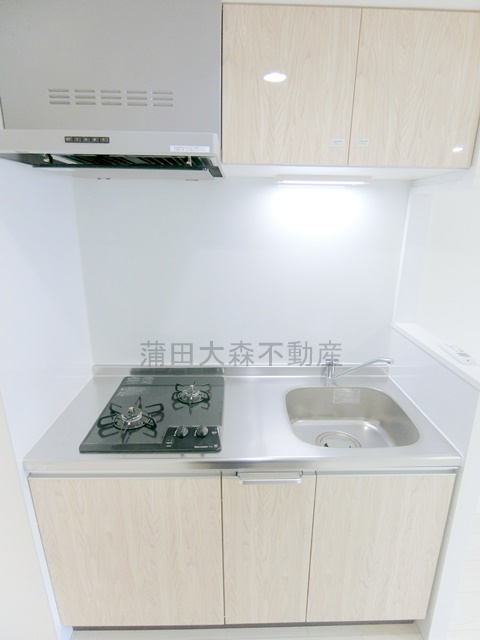 LUORE池上のキッチン|２口ガスコンロのシステムキッチン