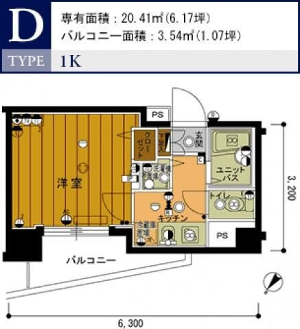 スカイコート池袋第７の間取り