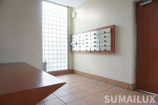 熊本市東区八反田１丁目の賃貸マンションのエントランス