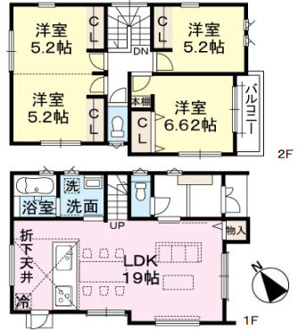 【間取り】 | 南区横手３丁目新築戸建て