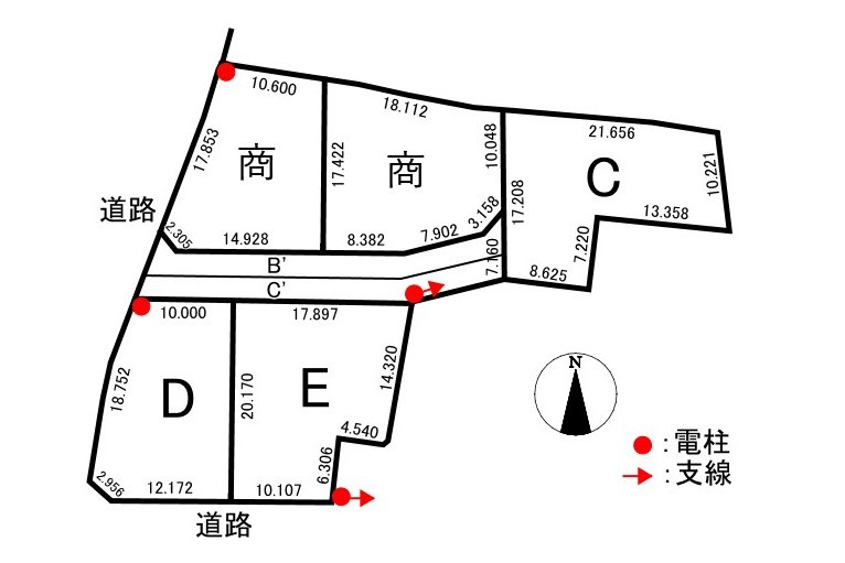 5区画分譲地　楽田町2丁目　C区画
