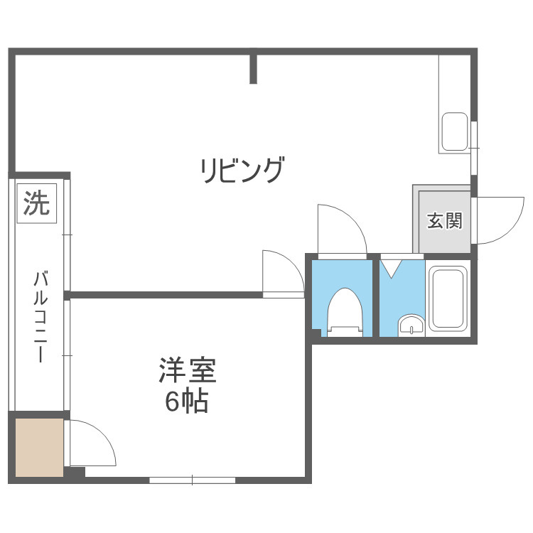 大阪市淀川区木川西２丁目の賃貸マンションの間取り