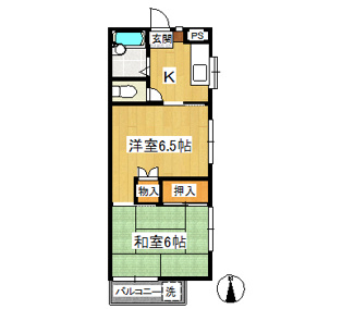 【間取り】 | コーポラスサカイ