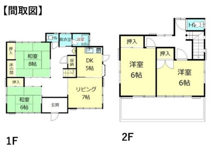 【中古戸建】深谷市稲荷町3丁目の間取り|■間取り図｜敷地面積：165.61㎡（約50.09坪）建物面積：109.16㎡（約33.02坪）