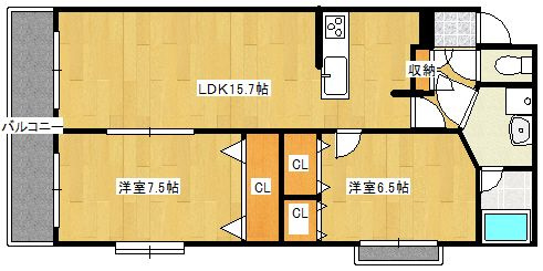 グランデポ大蔵Ⅱの間取り