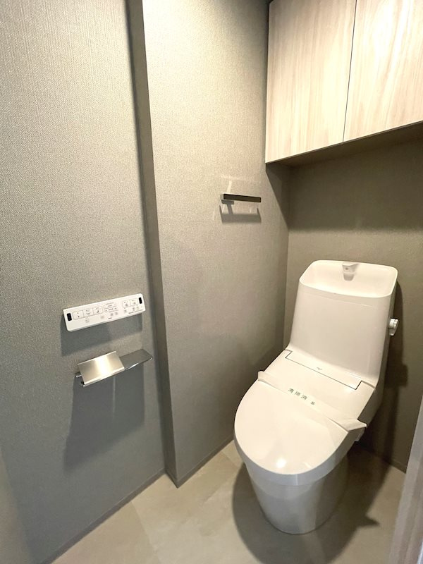 横浜市戸塚区戸塚町の賃貸マンションのトイレ