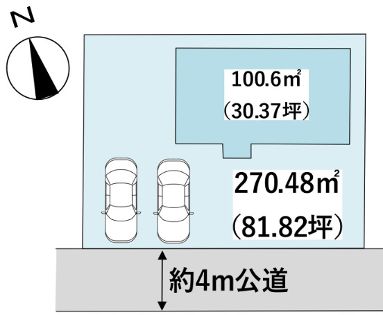 【区画図】 | 久喜市菖蒲町下栢間　中古戸建　