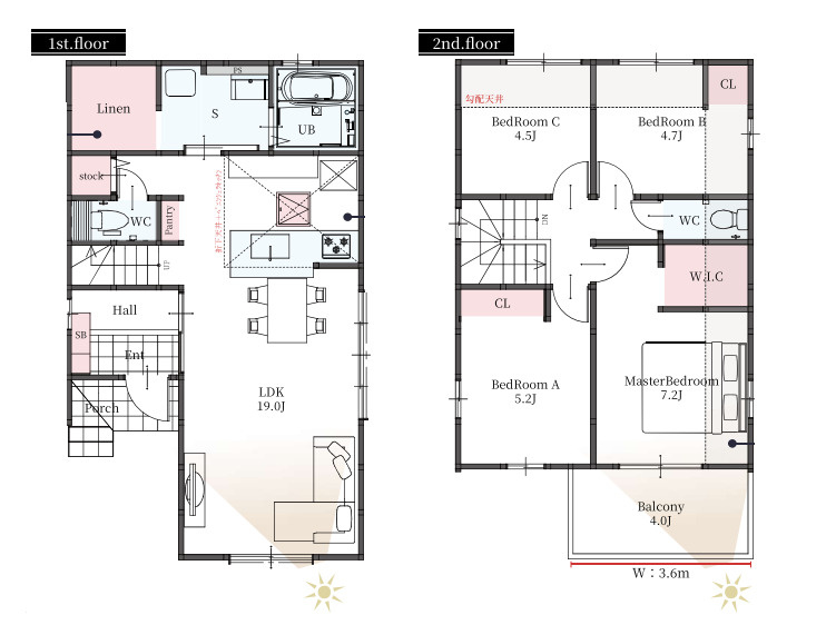 上尾市浅間台　3期　新築一戸建て　01の間取り|【全1棟】上尾市浅間台　3期　新築一戸建て・4LDK・土地面積100.24m2・建物面積99.36m2