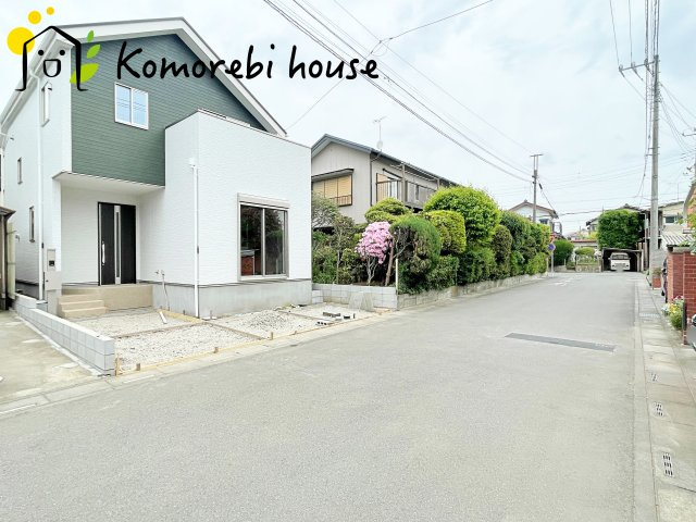 上尾市浅間台　3期　新築一戸建て　01の前面道路含む現地写真|前面道路含む現地写真です