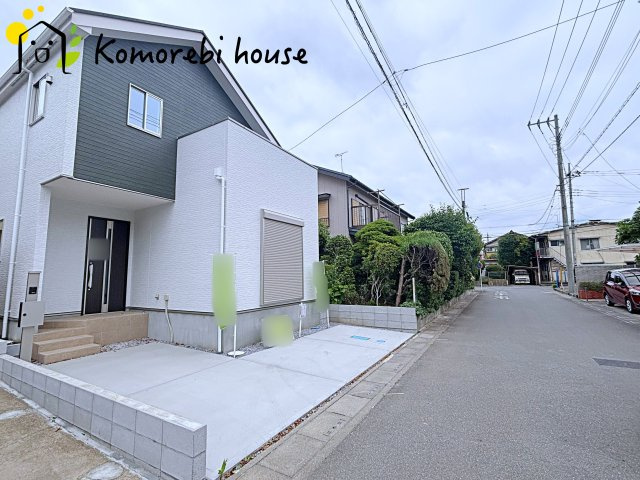 上尾市浅間台　3期　新築一戸建て　01の前面道路含む現地写真|前面道路含む現地写真です